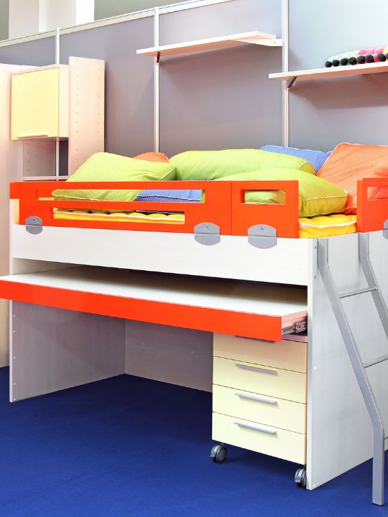 mobilier permettant d'optimiser l'espace dans une chambre d'enfant